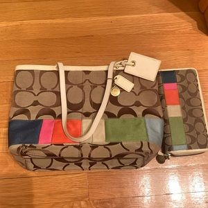 Used coach purse and wallet
